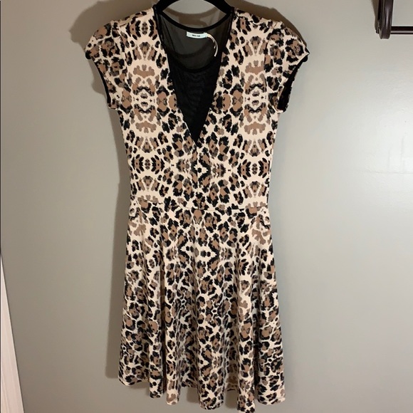 Urban Outfitters Kimchi Blue Leopard Dress XS - Picture 1 of 7